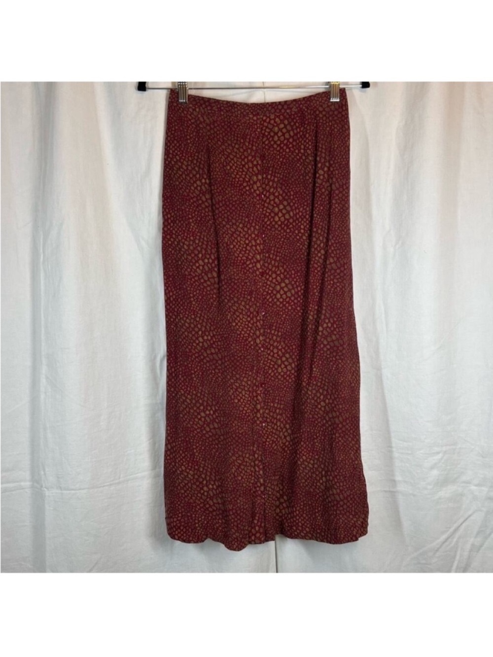 Vintage Amanda Smith dotted patterned high rise midi skirt
